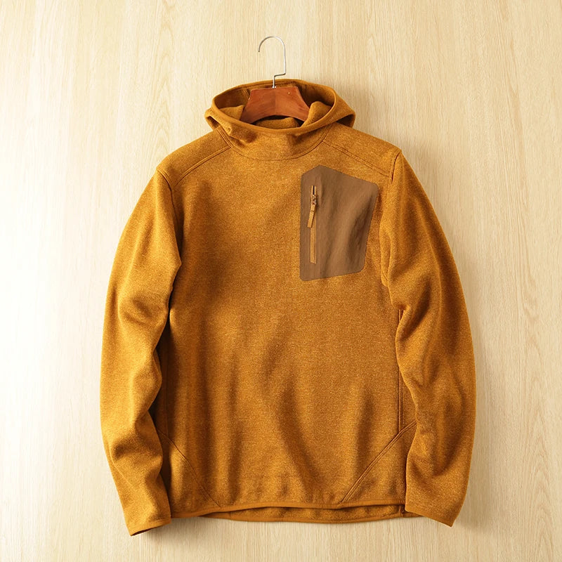 ionic Technology Fce Hoodie Sweatirt Men's Spring Autumn Spor Casual Wear Straight Leg  Color Hong Da