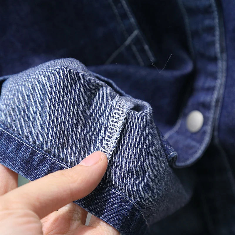 Boys Summer Denim Suit 2026 New Children's Baby Short Sleeved Shirt Shorts Two-piece Set  2Pcs Suits 2-10Years Old Casual Outfit