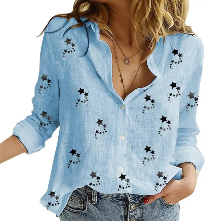 Vintage Cotton Linen Blouse Shirt Top Blusa Feminina Roupas Long Sleeve Female Casual Quality Spring Autumn Shirt Women Tops