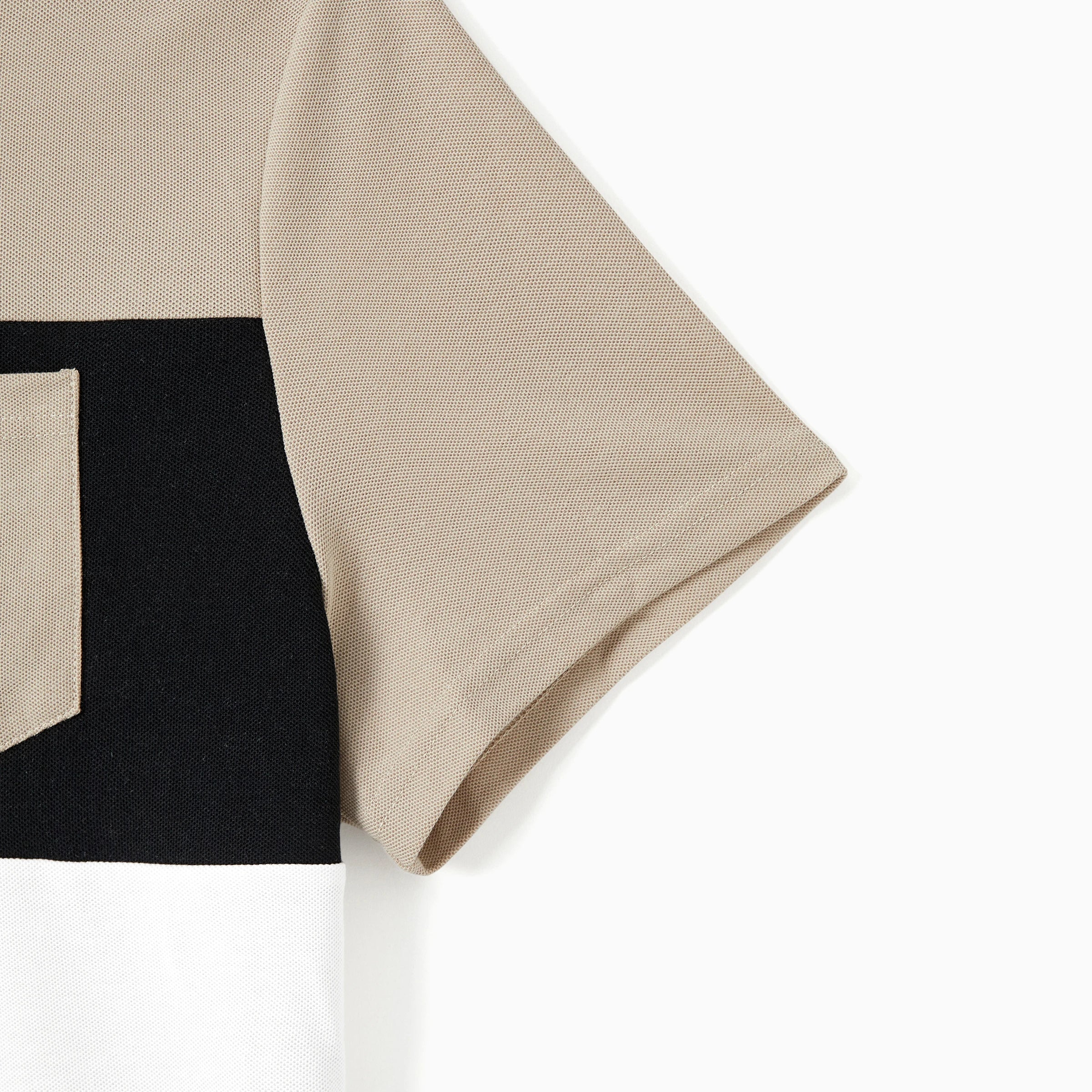 PatPat Sets Color Block Men Shirt