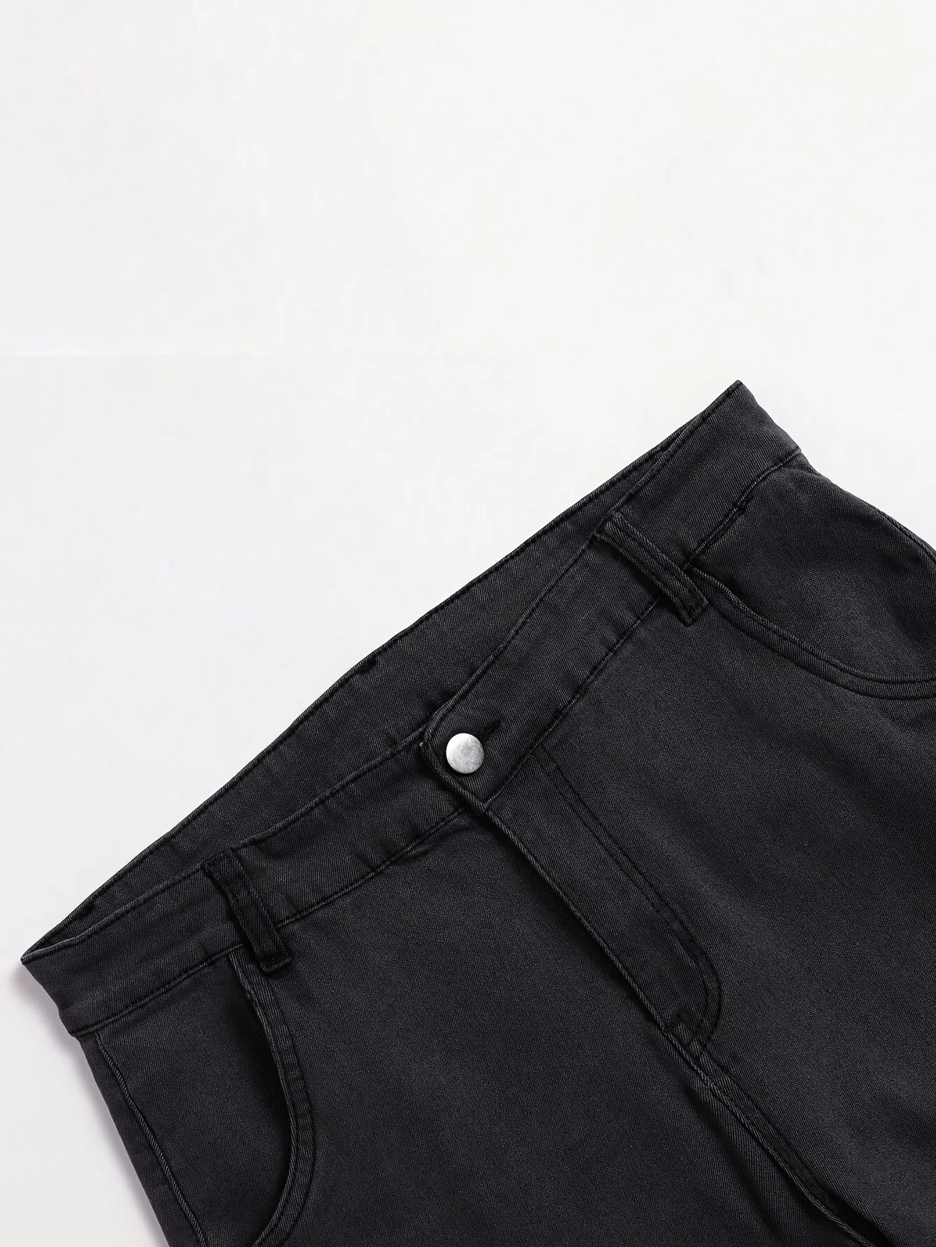 Men's multi-pocket work jeans, casual street-style straight-leg jeans, suitable for all seasons.