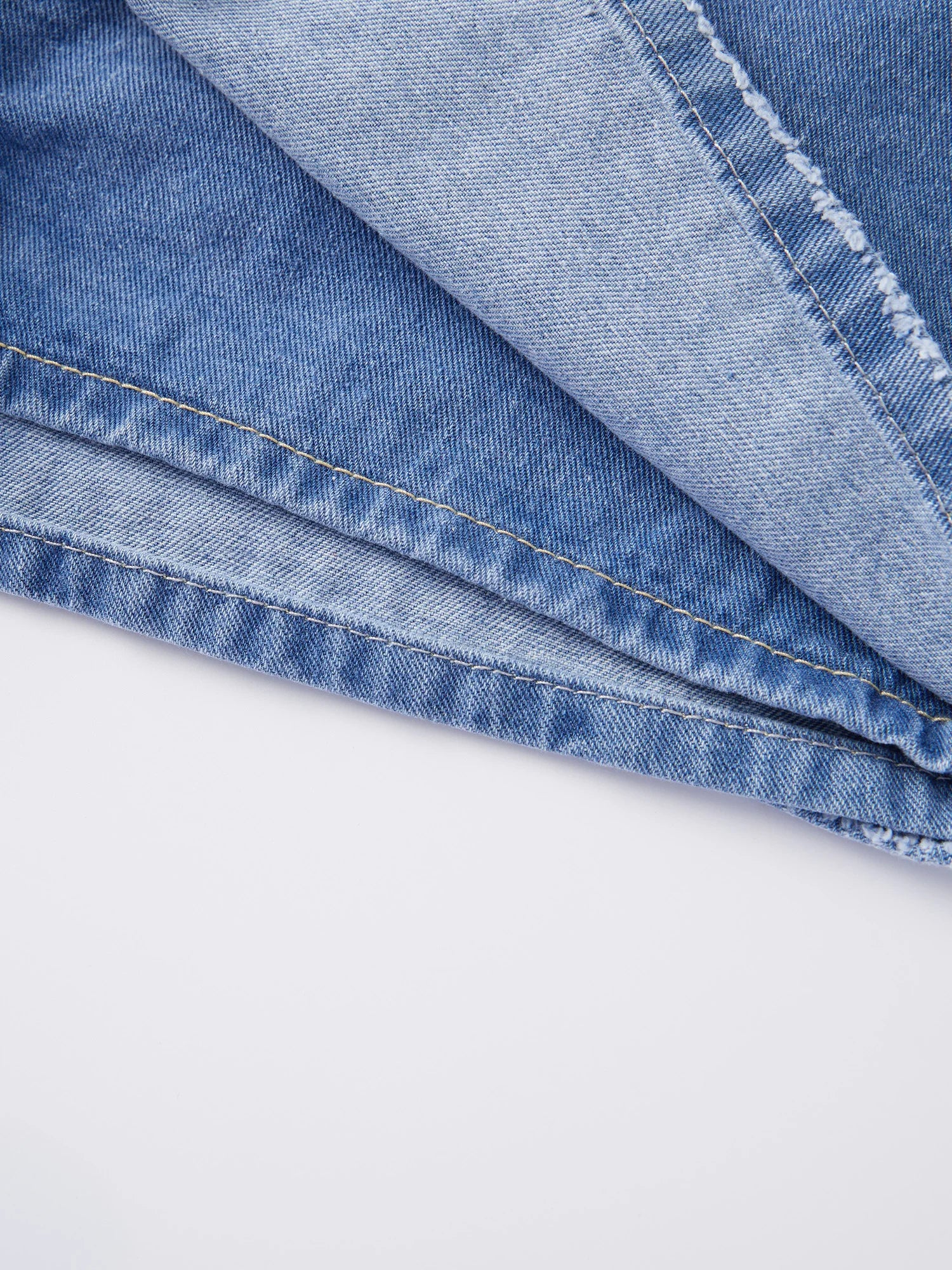 Stylish High Waist Denim Skirt Vintage Washed Button Front A-line Midi Jean Skirts for Casual Outings and Events