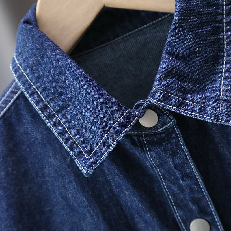 Boys Summer Denim Suit 2026 New Children's Baby Short Sleeved Shirt Shorts Two-piece Set  2Pcs Suits 2-10Years Old Casual Outfit