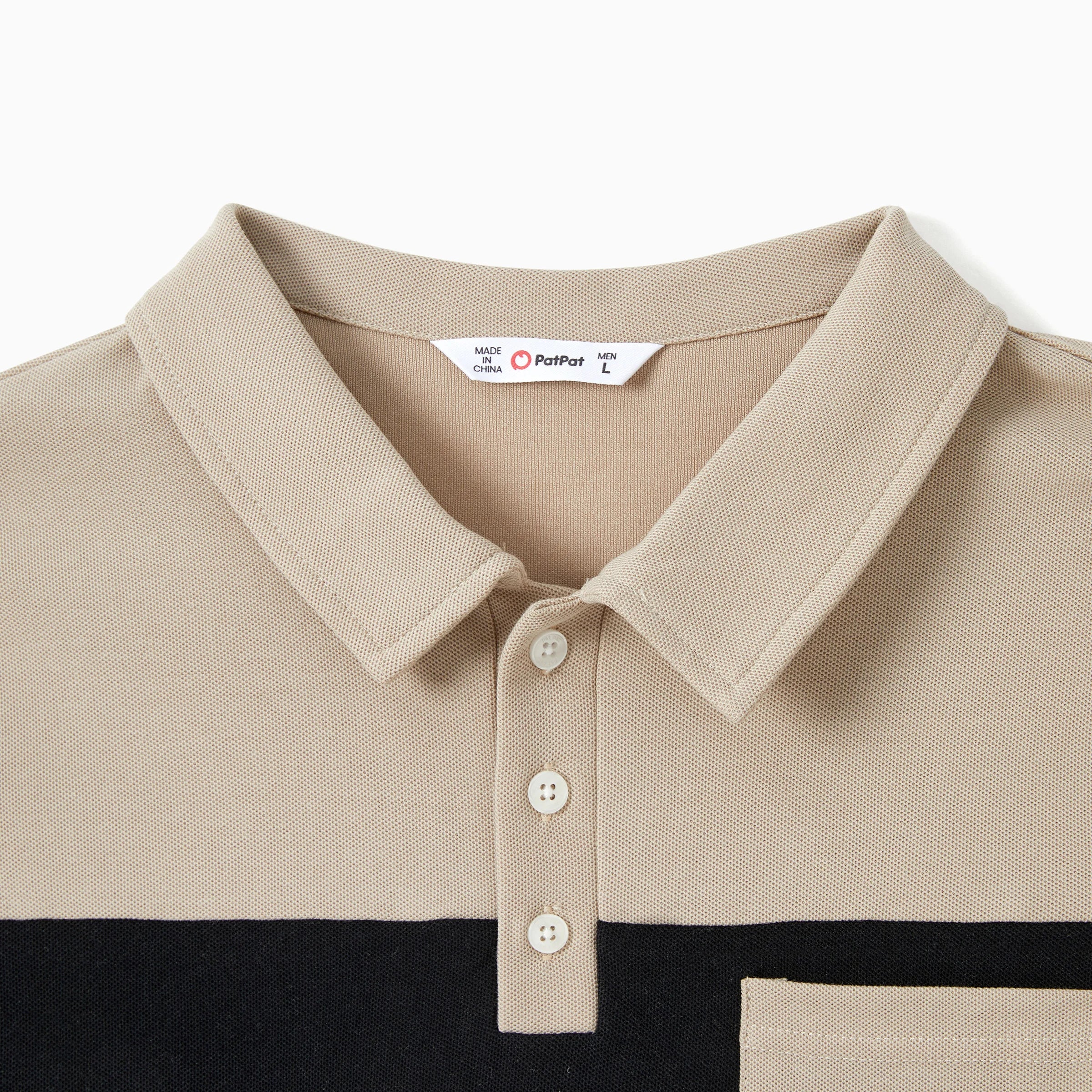 PatPat Sets Color Block Men Shirt