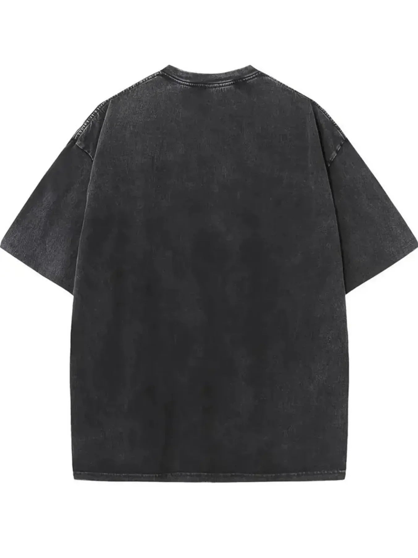 Round Neck Y2k Tshirt Men Clothing New in Top & Tees Mens T-Shirt Camisetas Washed American Black Sabbath Pattern Hip-hop Rock