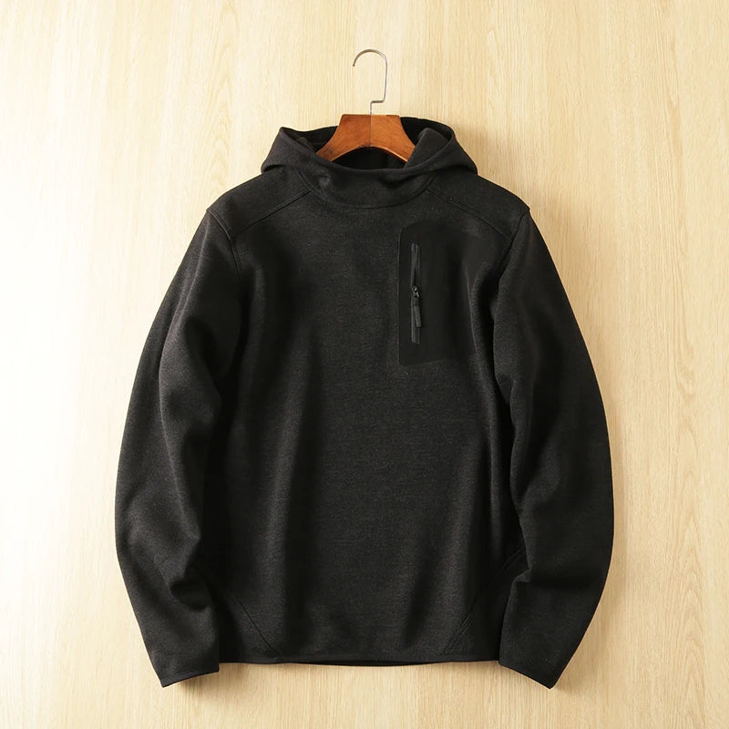 ionic Technology Fce Hoodie Sweatirt Men's Spring Autumn Spor Casual Wear Straight Leg  Color Hong Da