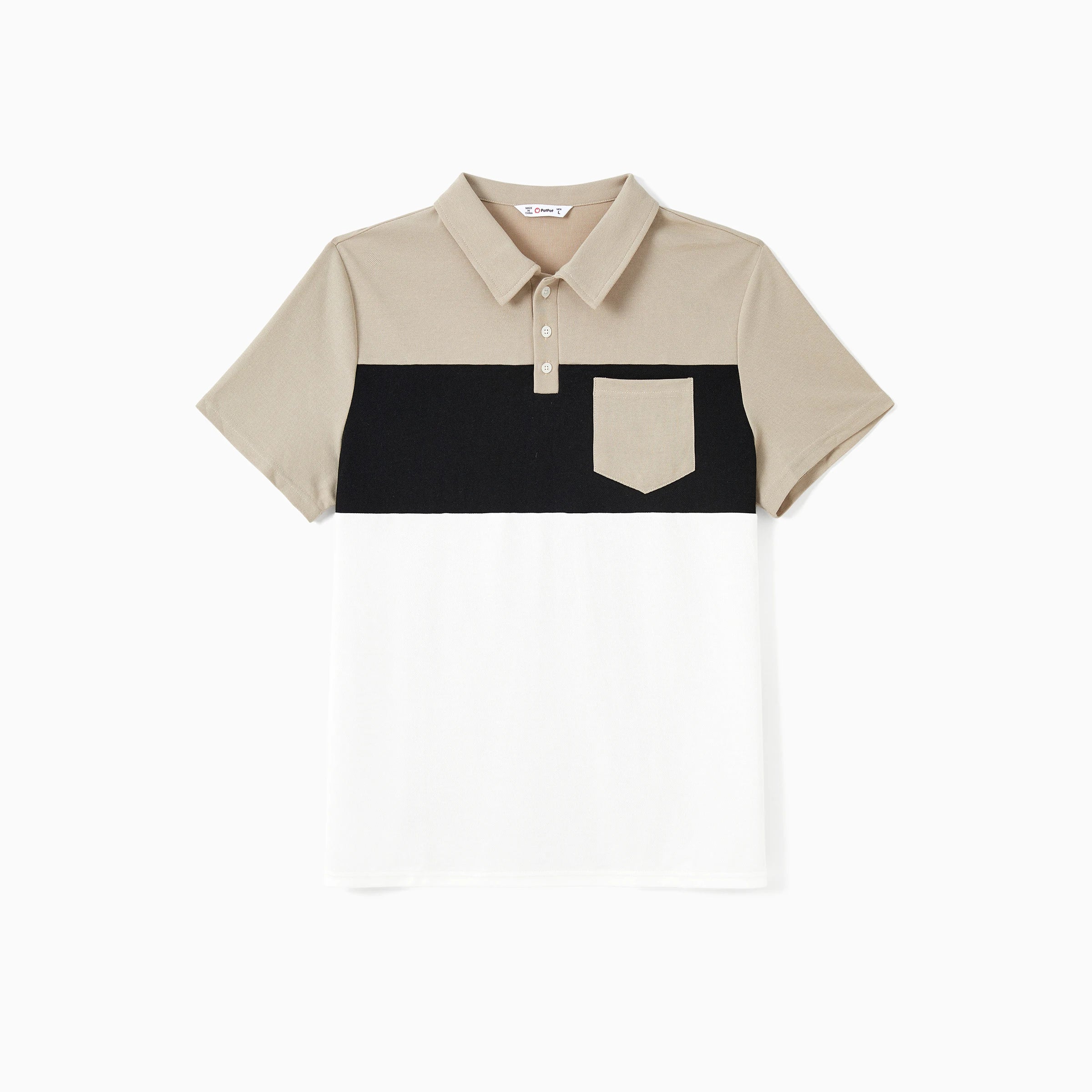 PatPat Sets Color Block Men Shirt