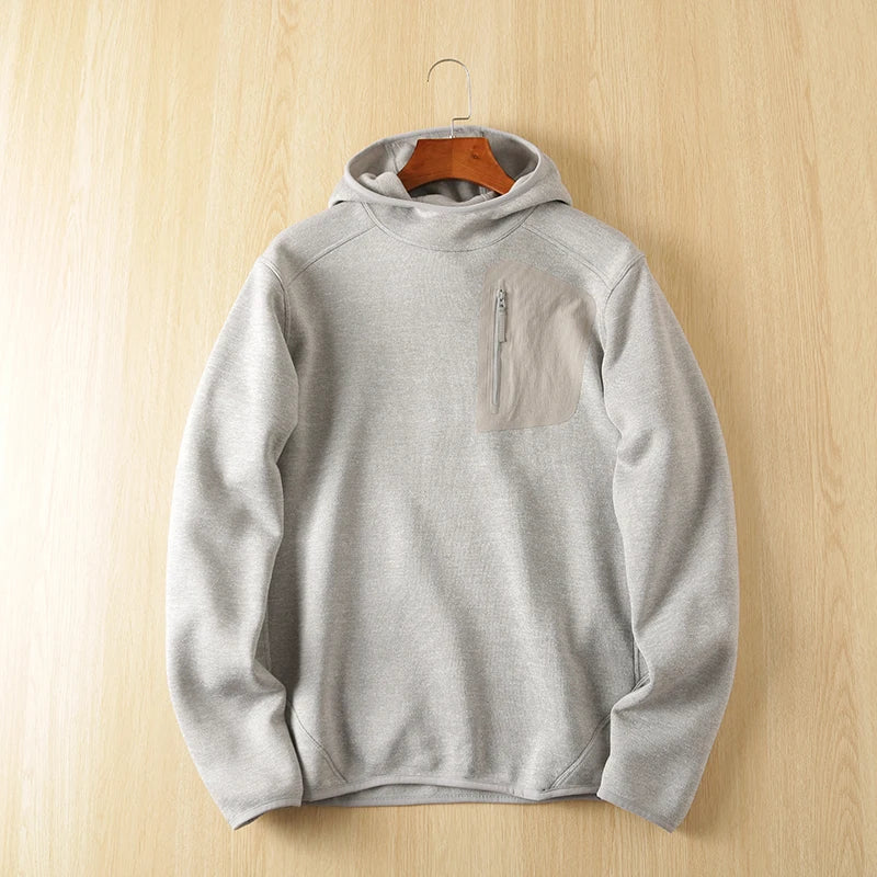 ionic Technology Fce Hoodie Sweatirt Men's Spring Autumn Spor Casual Wear Straight Leg  Color Hong Da